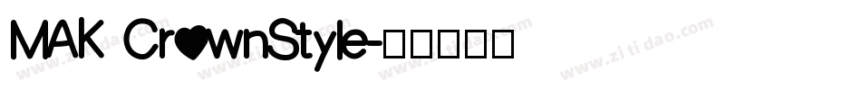 MAK CrownStyle字体转换